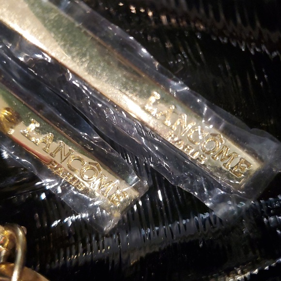 Lancome Le Parisian Black Cosmetic Faux Leather Train Case - Picture 5 of 9